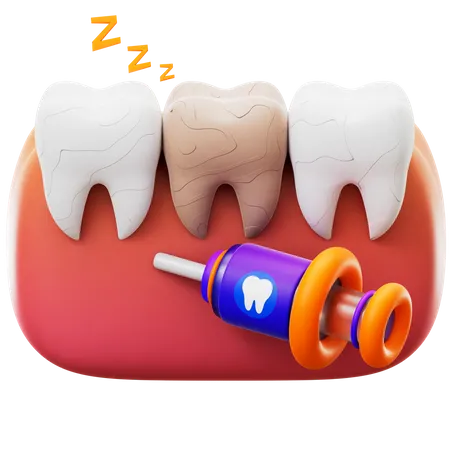 Anestesia dental  3D Icon