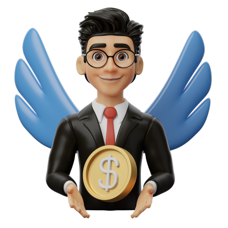 Investisseur providentiel  3D Icon