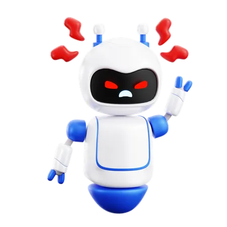 Anggry Robot  3D Icon