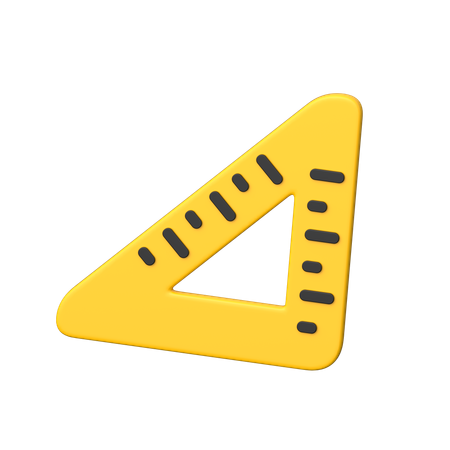 Angle Ruler  3D Icon