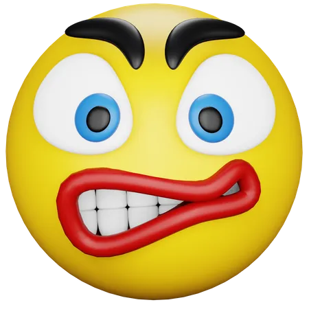 Angry Emoji  3D Icon