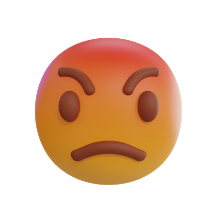 Angry Emoji  3D Icon