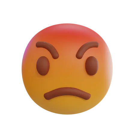 Angry Emoji  3D Icon