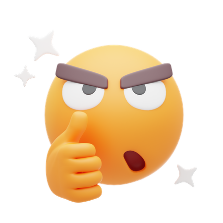 Angry Emoji  3D Icon