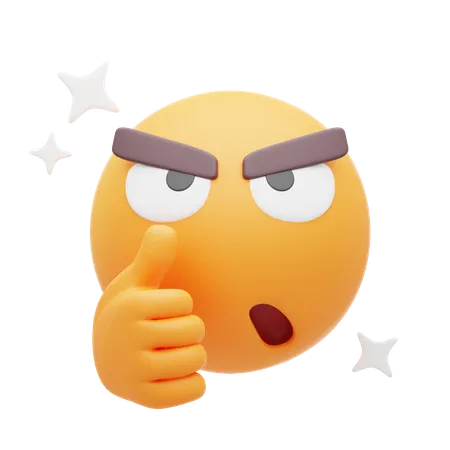 Angry Emoji  3D Icon