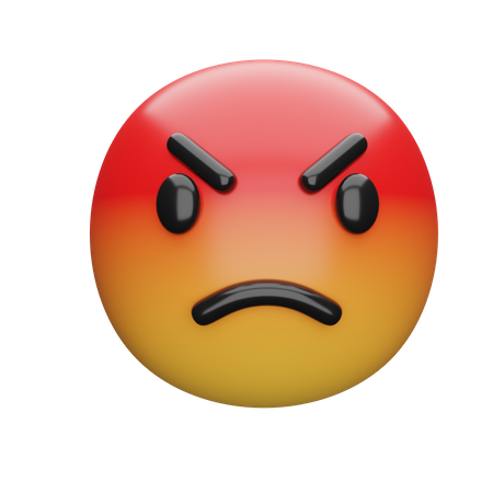 Angry Face  3D Emoji