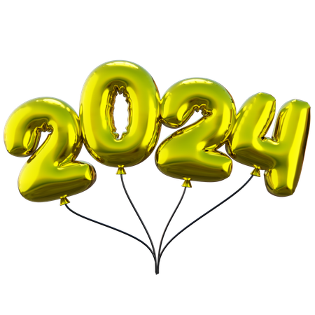 Año nuevo 2024  3D Icon