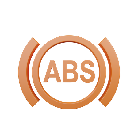 Anti-lock Braking System (ABS)  3D Icon