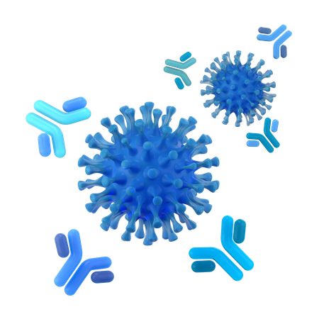 Antibody System  3D Illustration