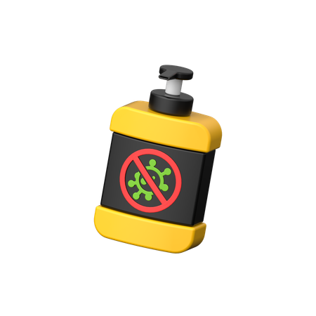 Antiseptic Hand Wash  3D Icon