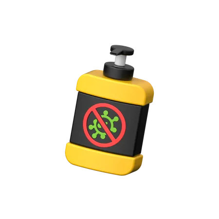 Antiseptic Hand Wash  3D Icon