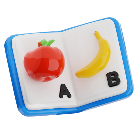 Aphabet Book  3D Icon