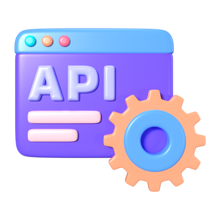 API  3D Icon