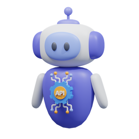 Api robot character  3D Icon