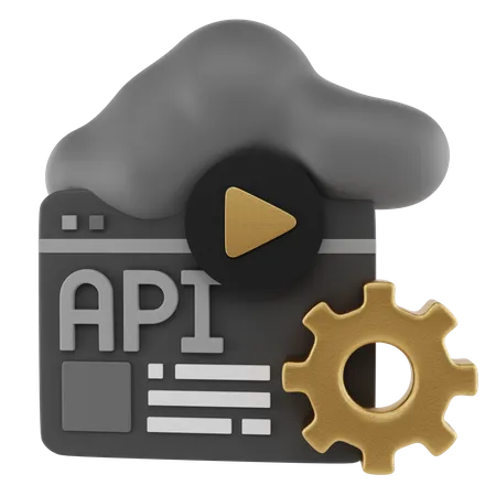 Api Setting  3D Illustration