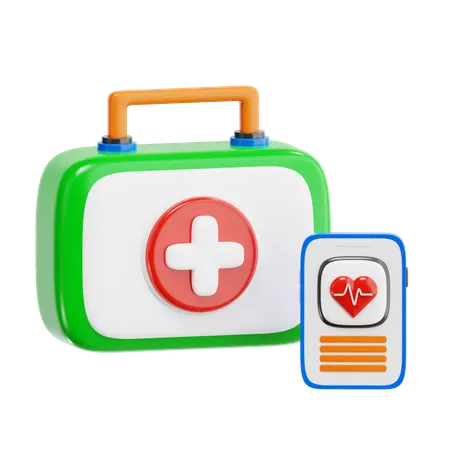 Aplicación de salud  3D Icon