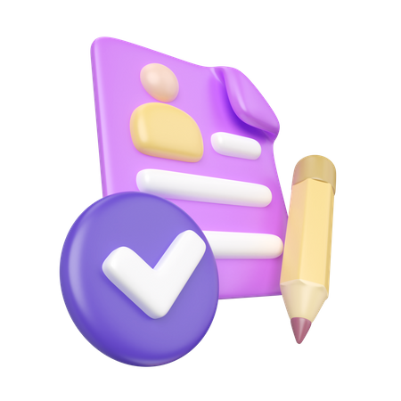 Application Form  3D Icon