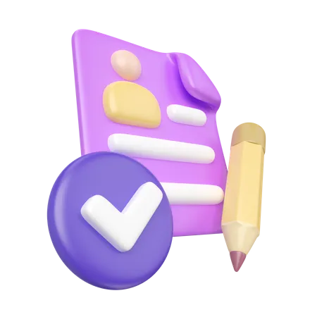 Application Form  3D Icon