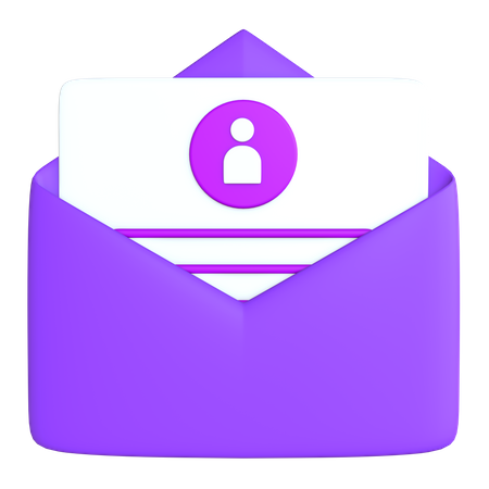 Application Letter  3D Icon