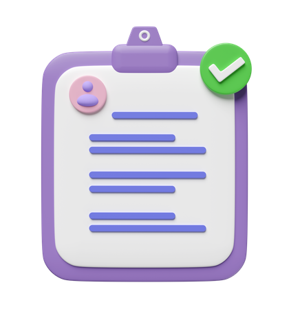 Approved Cv  3D Icon