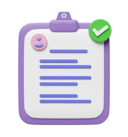 Approved Cv  3D Icon