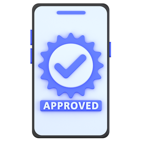 Approved Mobile  3D Icon