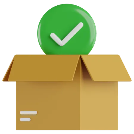 Approved Package  3D Icon