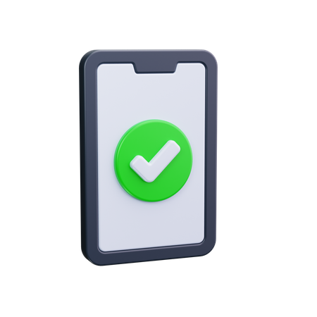 Approved Phone  3D Icon