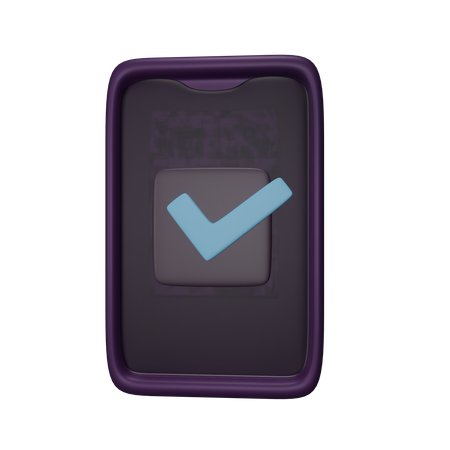 Approved Phone  3D Icon