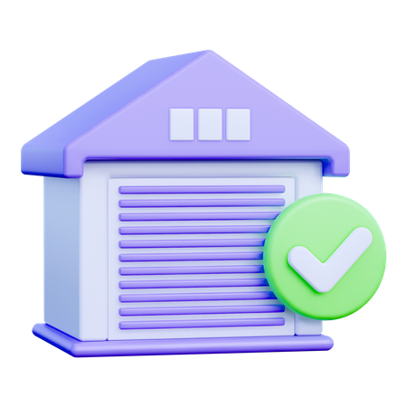 Approved Warehouse  3D Icon