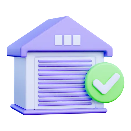 Approved Warehouse  3D Icon