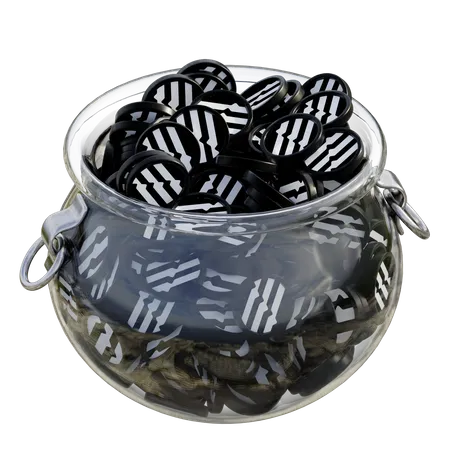 Apt Clear Glass Pot  3D Icon