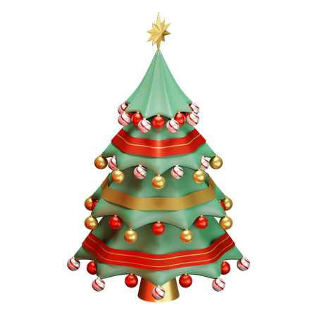 Árbol de Navidad  3D Illustration