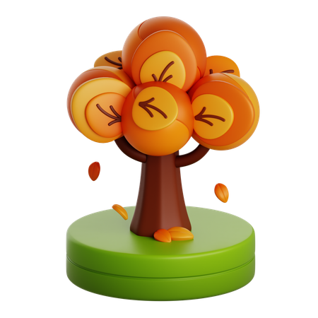 Árbol de otoño  3D Icon