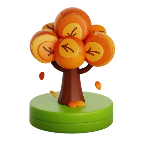 Árbol de otoño  3D Icon