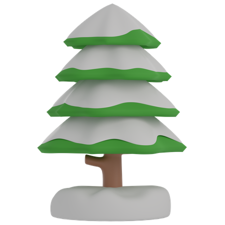 Arbre d'hiver  3D Illustration