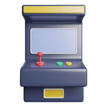 アーケードゲーム機  3D Icon