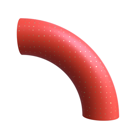 Arched Cylinder  3D Illustration