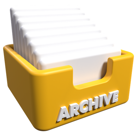 Archive  3D Icon