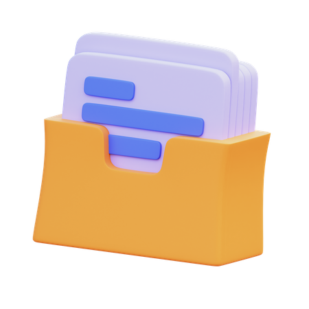 Archive  3D Icon