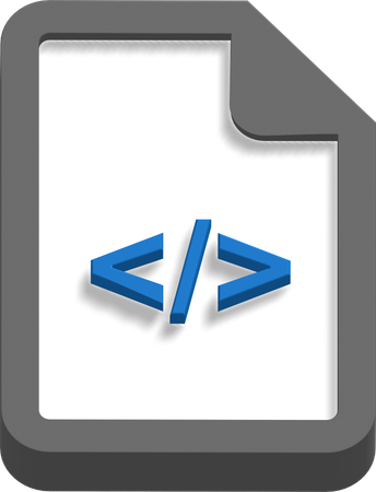 Archivo html  3D Icon