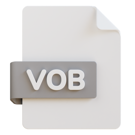 Archivo vob  3D Icon