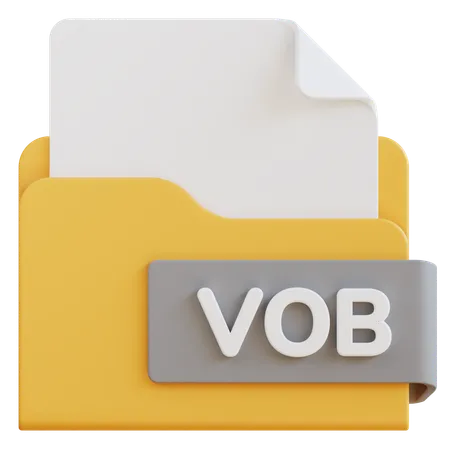 Archivo vob  3D Icon