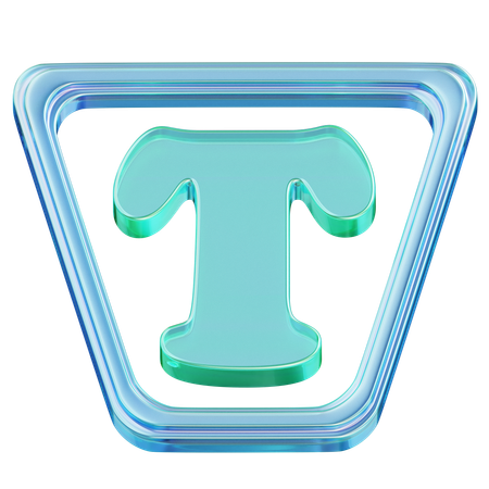 Area Type Tool  3D Icon