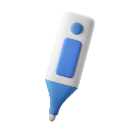 Armpit Thermometer  3D Illustration