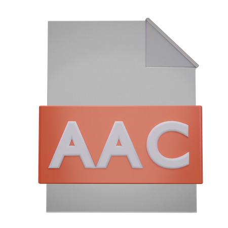 Arquivo aac  3D Icon