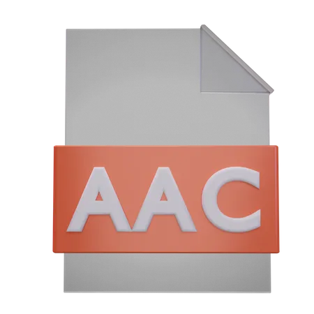 Arquivo aac  3D Icon