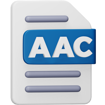 Arquivo aac  3D Icon