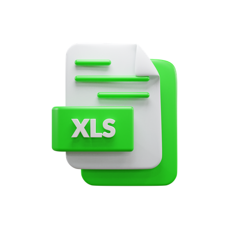 Arquivo XLS  3D Icon