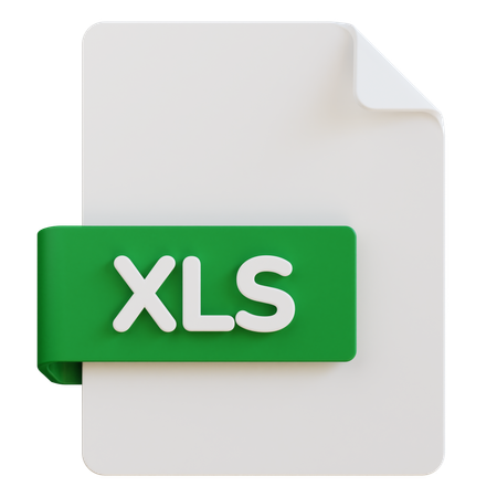 Arquivo XLS  3D Icon